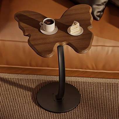Table d'appoint papillon bois naturel image 2