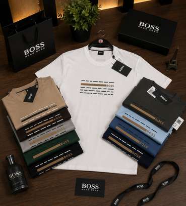 Boss t-shirt logo coton tailles variées image 3