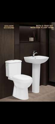 Ensemble salle de bain blanc Golden Diamond Gorde S-Trap Set image 2