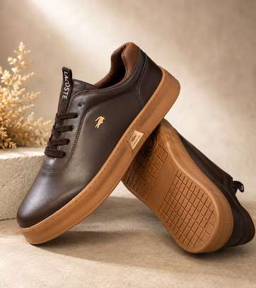 Lacoste sneakers cuir image 3