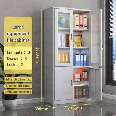 Armoire métallique semi vitrée image 2