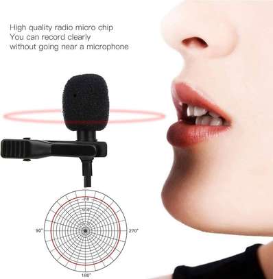 Micro Cravate Filaire 150cm avec pince prise jack 3,5mm image 3