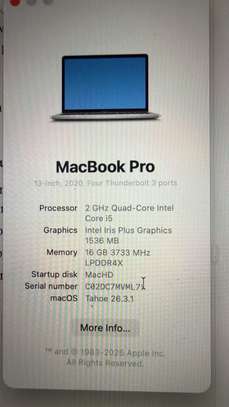 MacBook Pro 13 pouces i5 16GB SSD 512 image 4