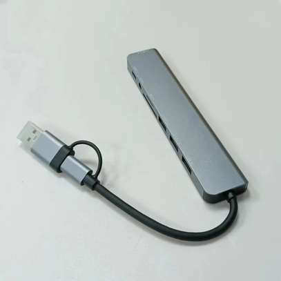 Adaptateur répartiteur de hub USB-C 7 en 1 avec multiport image 6