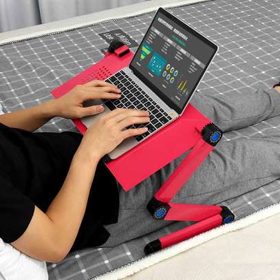 Support d'ordinateur pliable avec ventilateur image 4
