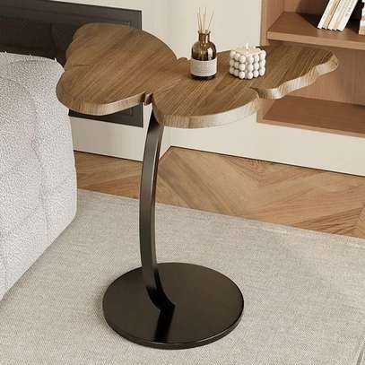Table d'appoint papillon bois naturel image 3