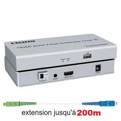 EXTENDER KVM HDMI USB PAR FIBRE 200M image 7