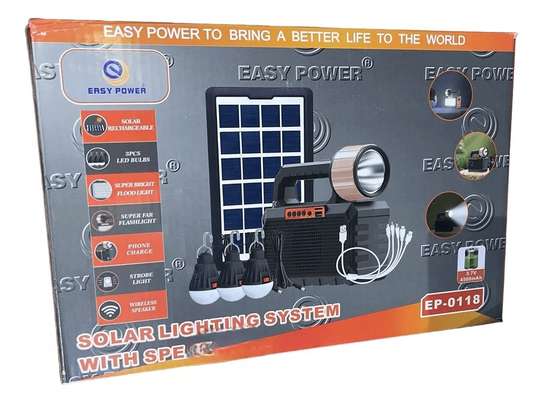 Kit Énergie Solaire Ampoules+lampe torche+usb+radio image 4
