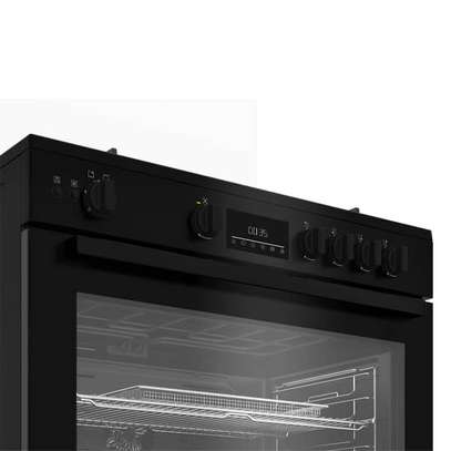 CUISINIERE 5FEUX BEKO 90X60 A GAZ NOIR BGGR11225GB image 2