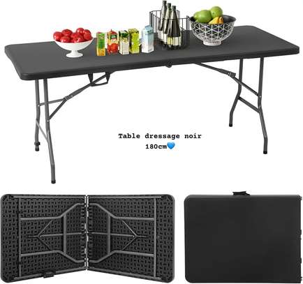 Table Pliante Noire – 180 cm image 2