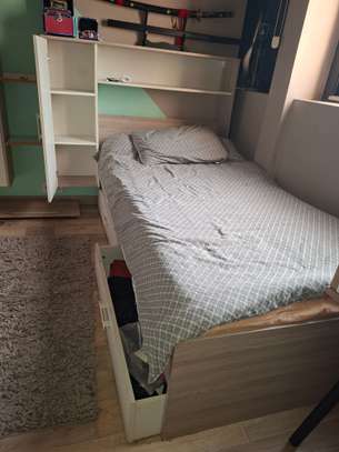 Lit + matelas + tiroirs de rangement image 2