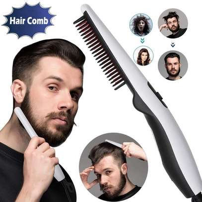 Brosse à cheveux chauffante, lisseur électrique pour barbe image 12