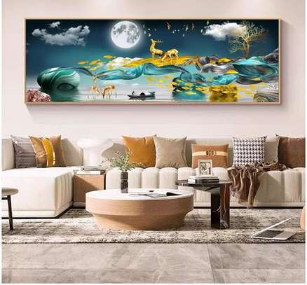 Tableau horizontale  lumineux panoramique moderne image 2