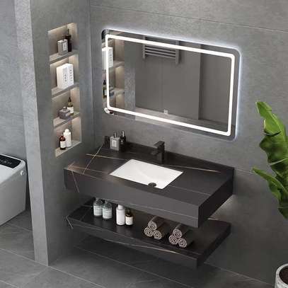 Meuble salle de bain  LED avec rangements image 11