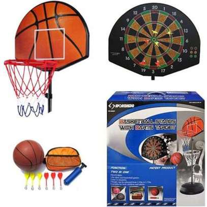 Ensemble 2 en 1 Jeu de basket-ball avec jeu de fléchettes image 11