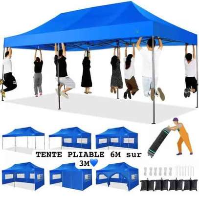 Tente pliante 6x3 m – Abri extérieur image 2
