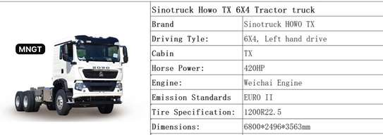 Camion tracteur Howo TX 6X4 Tractor image 5