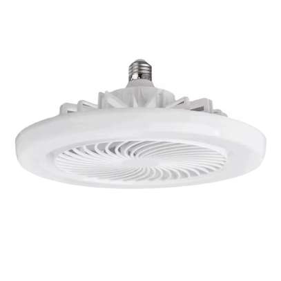 Ventilateur plafond LED blanc compact E27 image 2