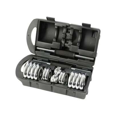 Kit d'haltères chromées 15Kg - York Fitness image 8