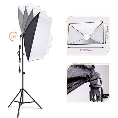 Kit éclairage studio LED télécommande softbox réglable image 3