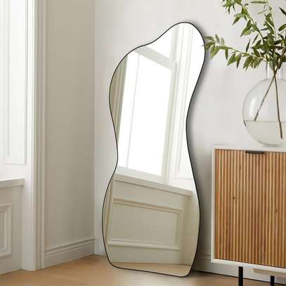 Miroir simple mural avec colle image 6
