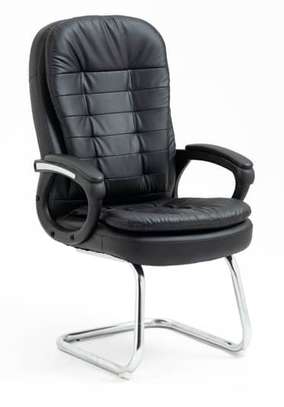 Chaises visiteur métal chromé confort bureau design image 5