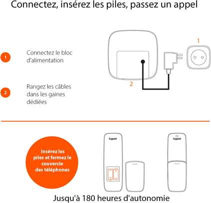 Téléphone fixe sans fil Quatro avec  répondeur - Gigaset image 5