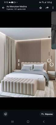 Lit Double Capitonnée Design image 6