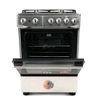 CUISINIERE ASTECH 4FEUX 60X60 + FOUR A GAZ FULL OPTION GRIS image 5