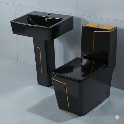 Ensemble chaise anglaise et Lavabo complet image 7