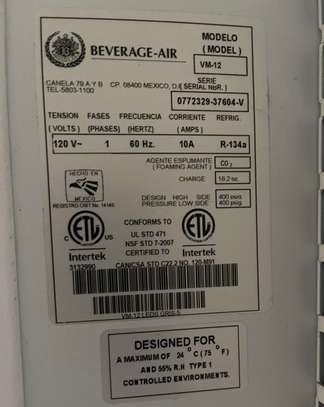 🔥 VITRINE RÉFRIGÉRÉE PROFESSIONNELLE MARQUE BEVERAGE AIR 🇺🇲🔥 image 3