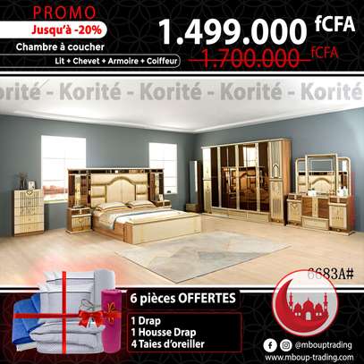 Ensemble chambre 6 pièces design moderne blanc image 14