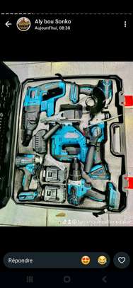 Makita coffret électroportatif batterie 5 outils bleu/noir image 2