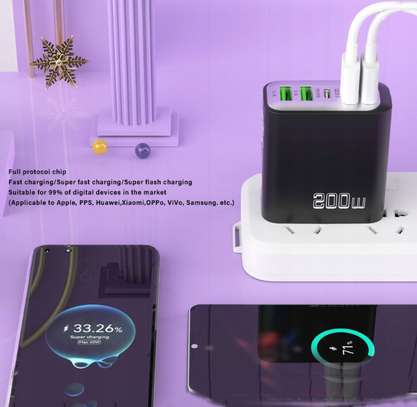 Chargeur USB rapide GaN 200W à 5 ports image 9