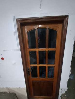 Lot de 3 portes intérieures en bois massif avec vitrage image 5