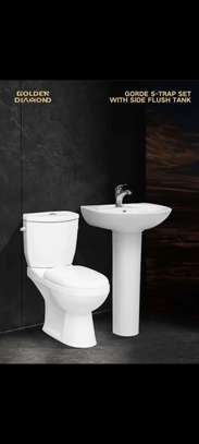 Ensemble salle de bain blanc Golden Diamond Gorde S-Trap Set image 3