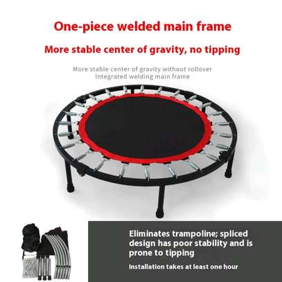 Mini trampoline fitness avec poignée ajustable antidérapant image 5