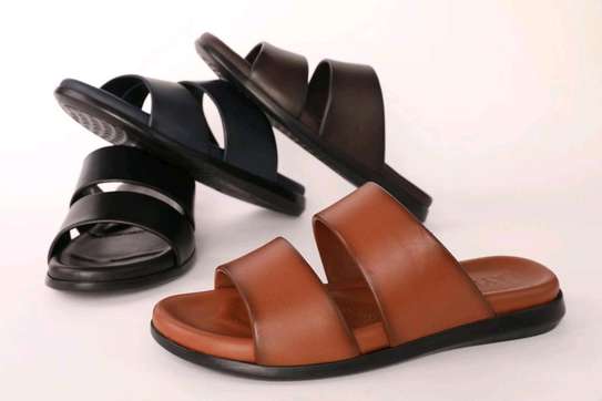 Sandale en Cuir véritable pour homme image 2