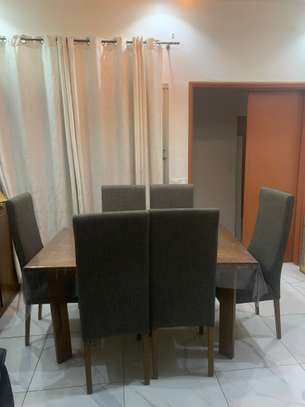 Table à manger + 6 chaises | Console + grand miroir image 3