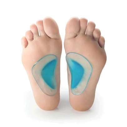 Semelles orthopédiques grises jaunes soutien posture image 4