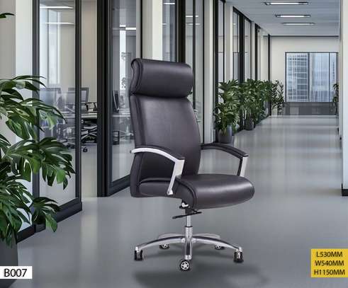 Chaise bureau ergonomique noire appui-tête réglable image 6