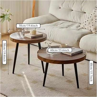Tables basses bois massif design contemporain 2 tailles image 4