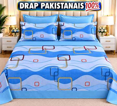 Drap pakistanais 100% coton double motif floral image 7