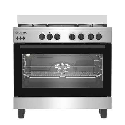 CUISINIERE 5FEUX VERTA 90X60 A GAZ GRIS 95NAGC-FM image 2