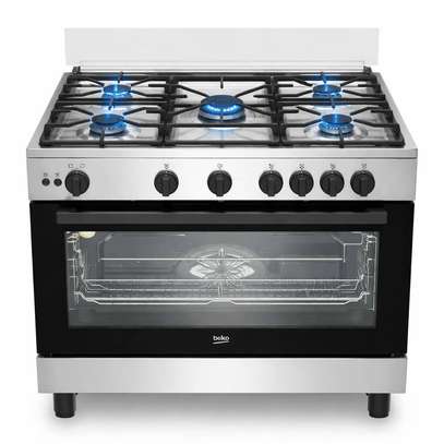 CUISINIERE 5FEUX BEKO 90X60 A GAZ INOX BGGR11125GX image 4
