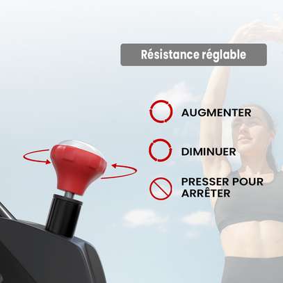 Vélo D'intérieur Vélo Stationnaire avec Écran LCD image 7
