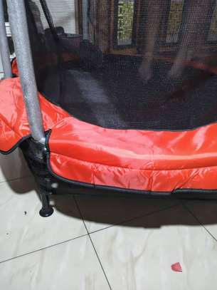 Trampoline enfants 140cm diamètre – Filet de sécurité 360° image 8