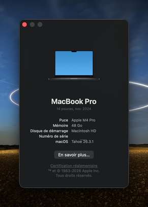 MacBook Pro 14 M4 Pro 12C CPU/16C GPU | 48 Go RAM | 1 To SSD image 3