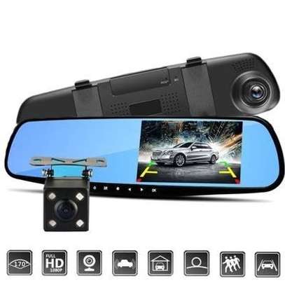 Dashcam Voiture Avant et Arrière FHD Rétroviseur 4,3 pouces image 2