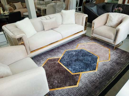 Salon 7 et 8 places en tissu ou cuir image 5